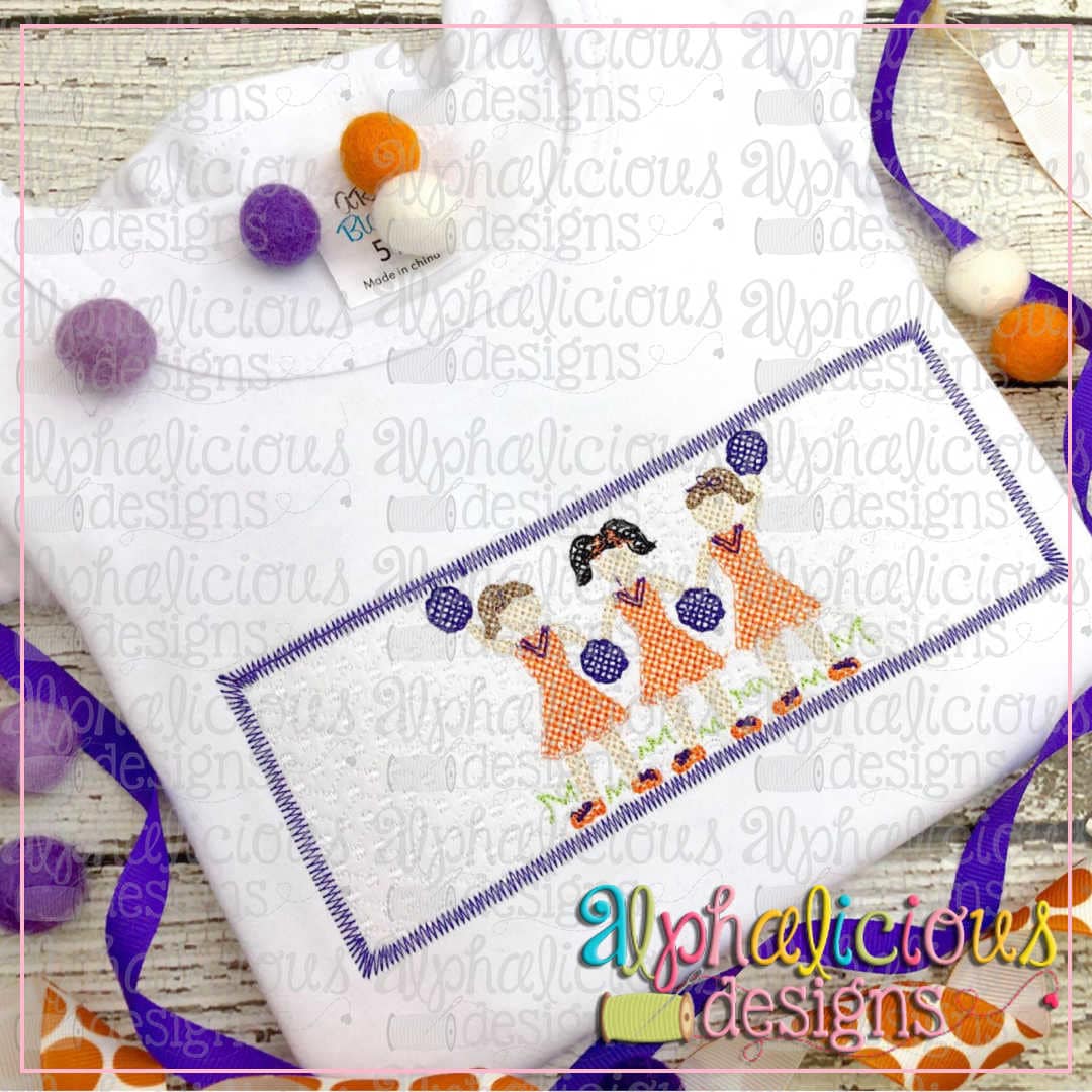 Cheerleader Girls-Faux Smock