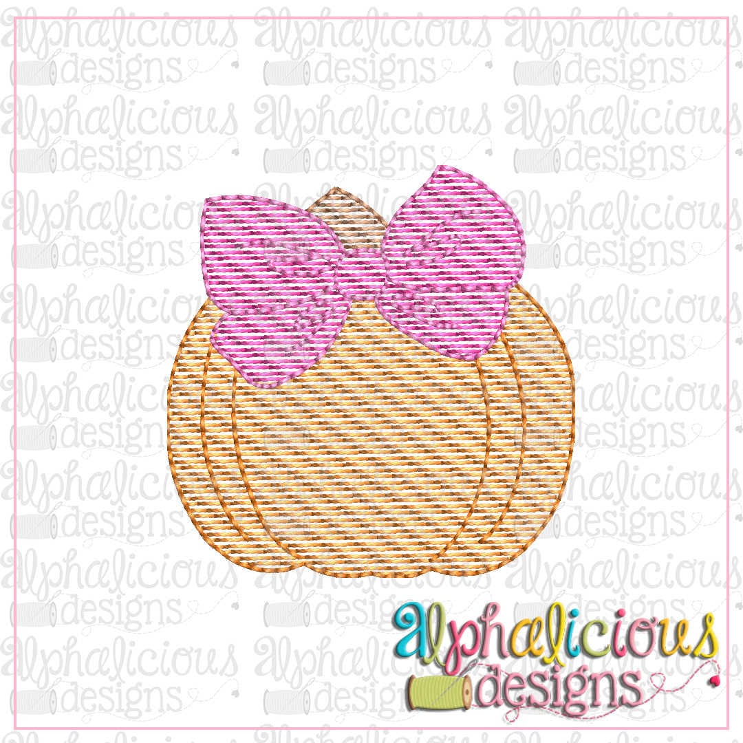 Pretty Pumpkin with Bow-Mini-Fill