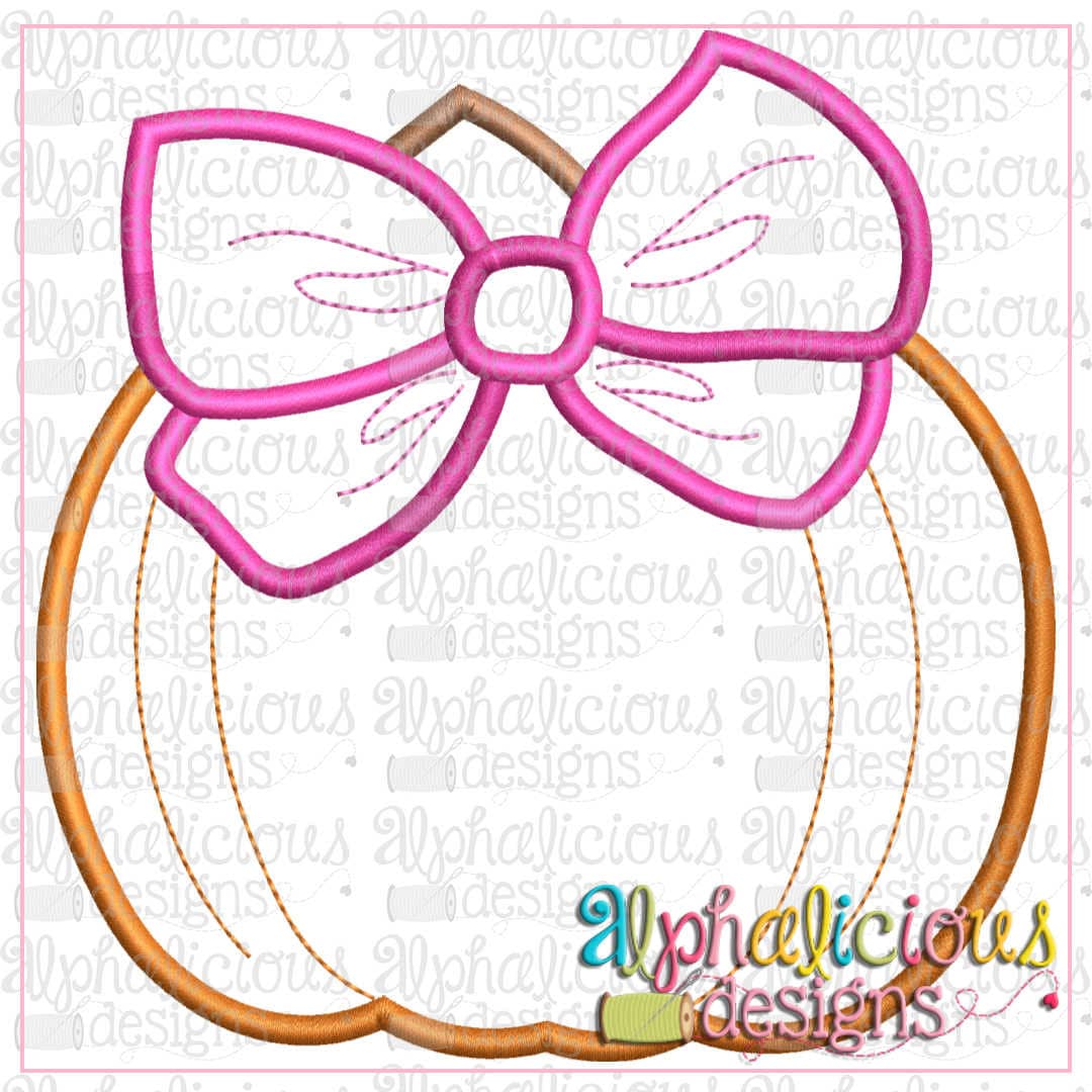 Pretty Pumpkin with Bow-Satin