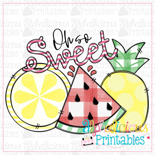 Oh So Sweet Fruit Trio-Printable