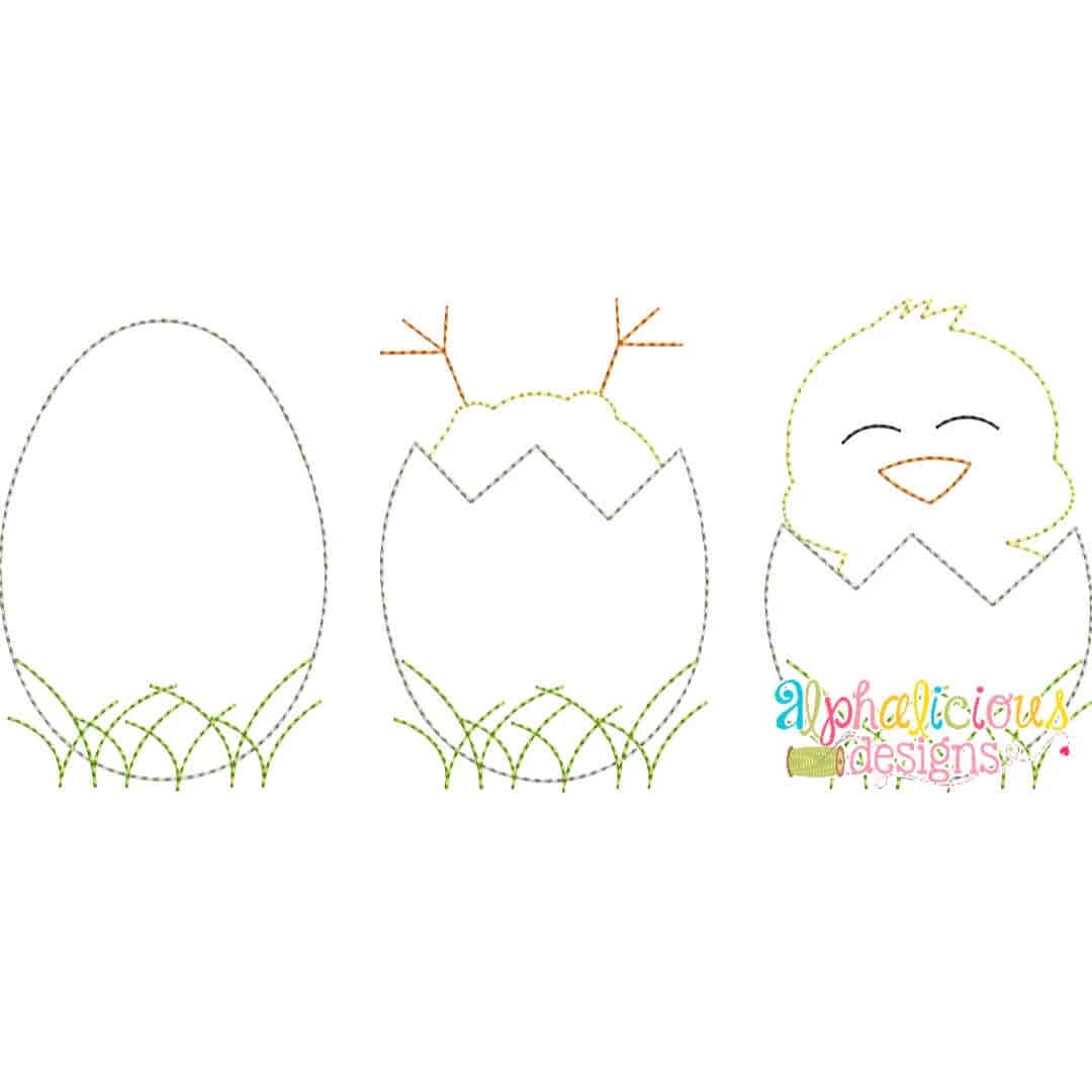 Chicks in Eggs- Triple Bean