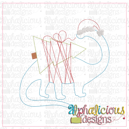 Dino with Tree- Triple Bean