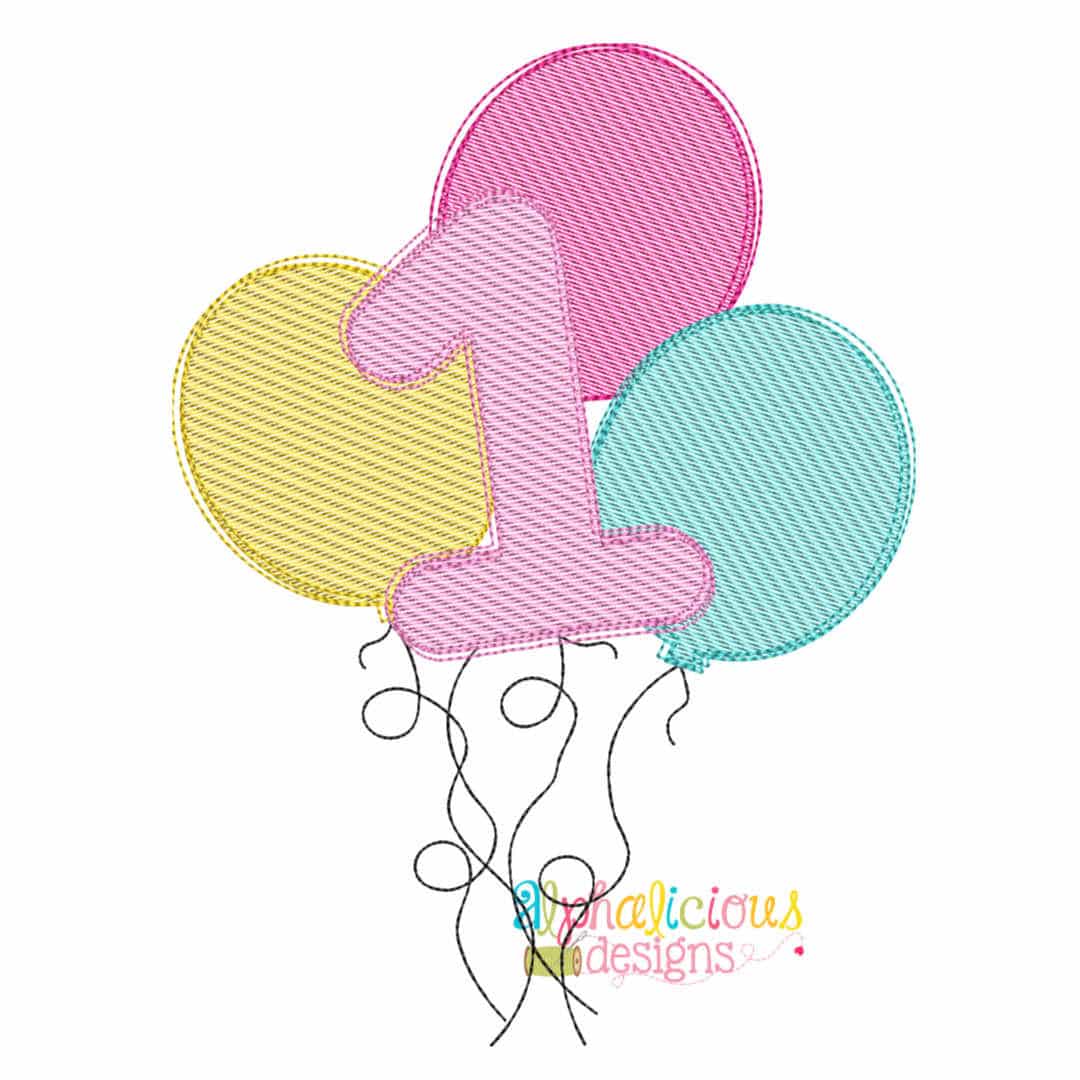 Celebration Balloons- 1- Sketch
