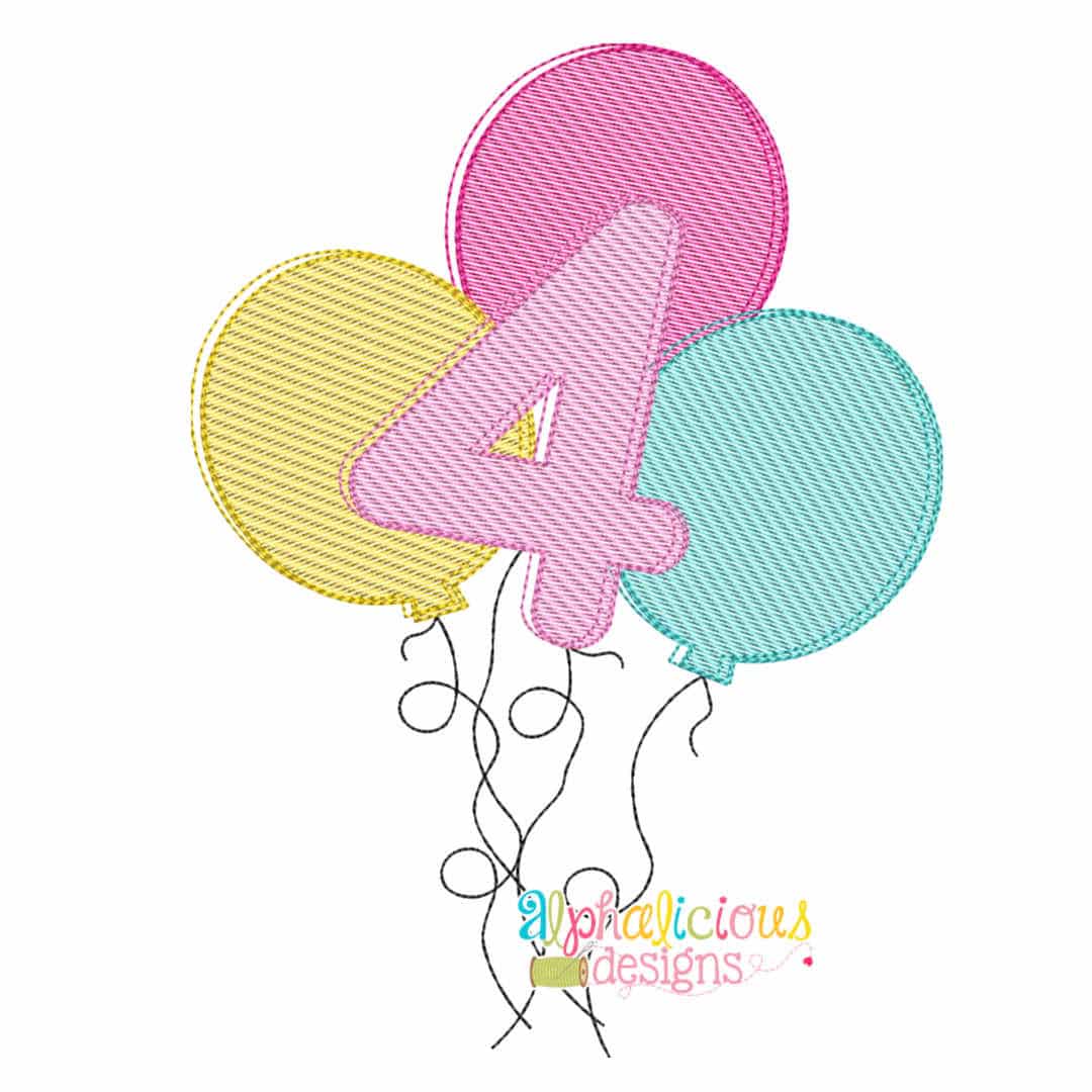 Celebration Balloons- 4- Sketch