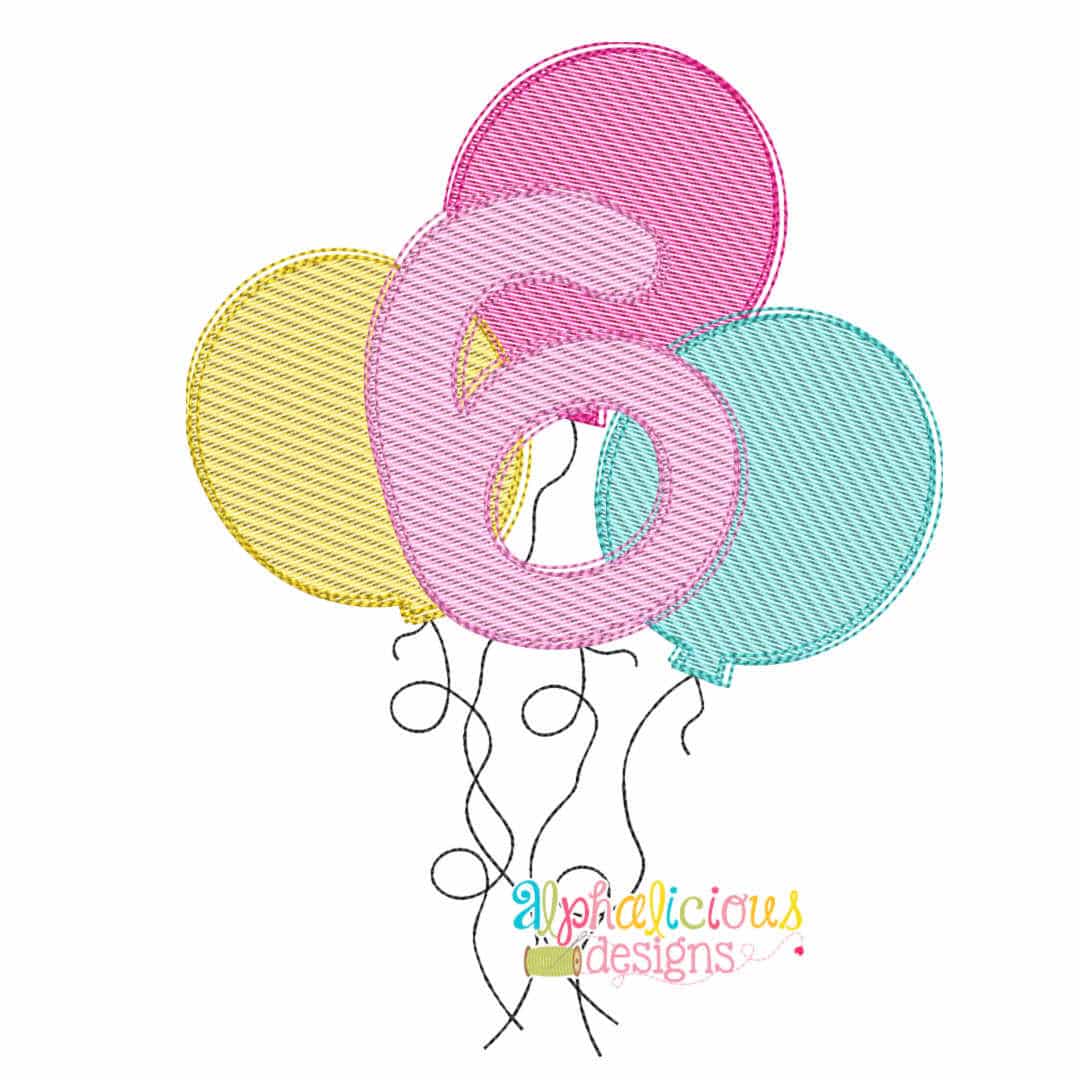 Celebration Balloons- 6- Sketch