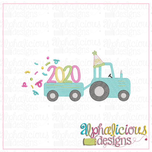 New Years 2020 Farm Tractor-Sketch