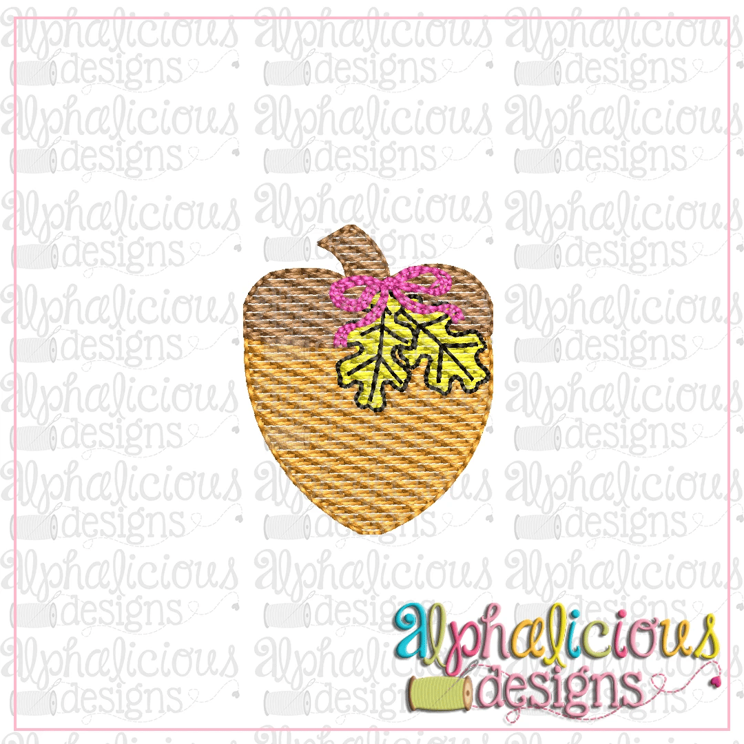 Acorn with Leaves-Mini-Sketch