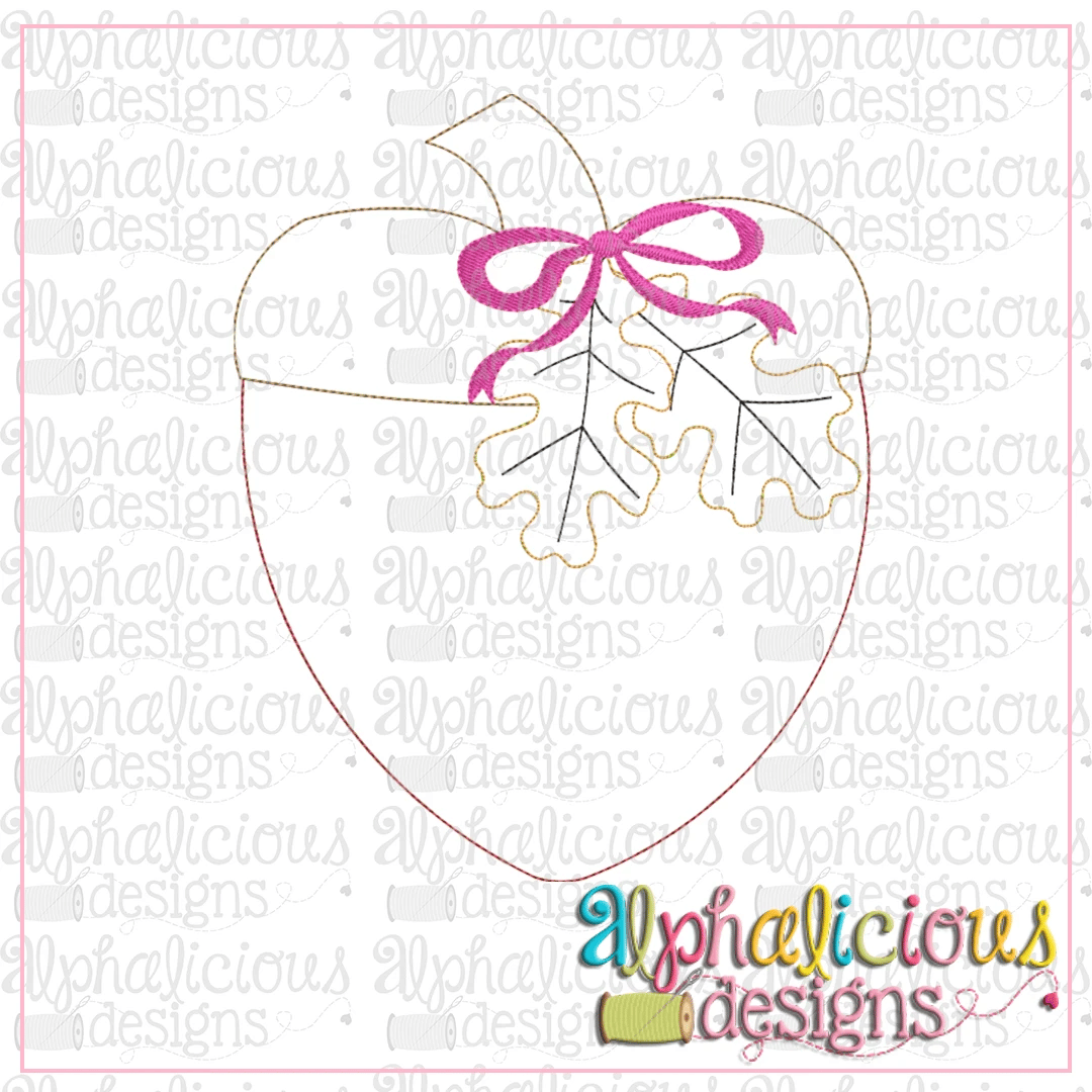 Acorn with Leaves-Triple Bean