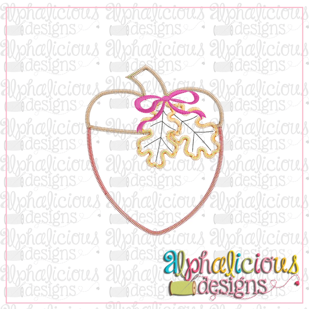 Acorn with Leaves-Zig Zag