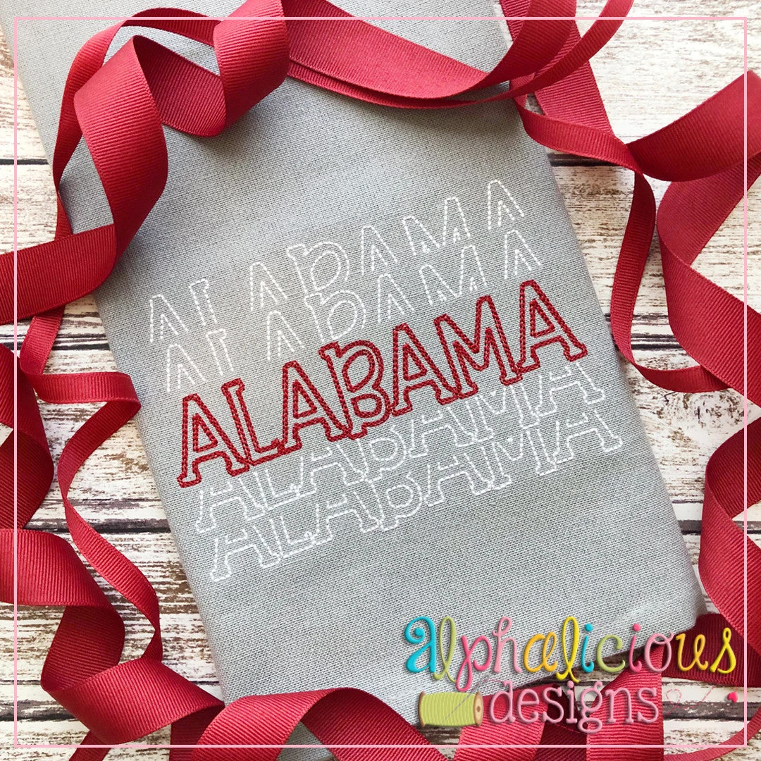 Alabama Stacked-Scribble