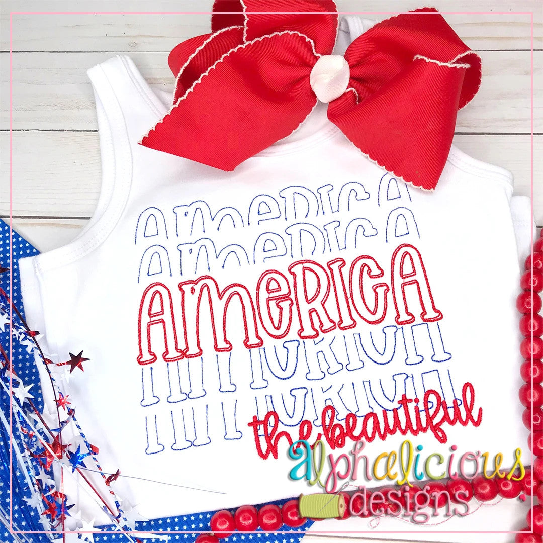 America the Beautiful-Scribble