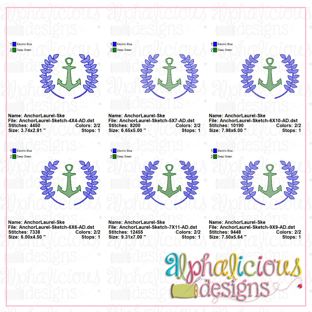 Anchor Laurel-Sketch
