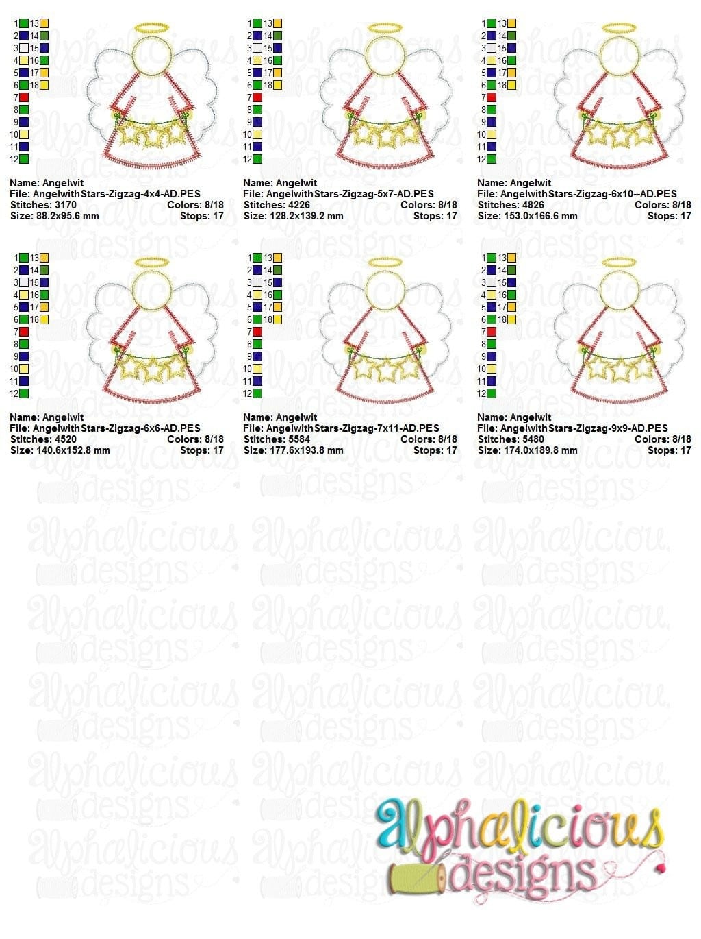 Angel with Stars - ZigZag