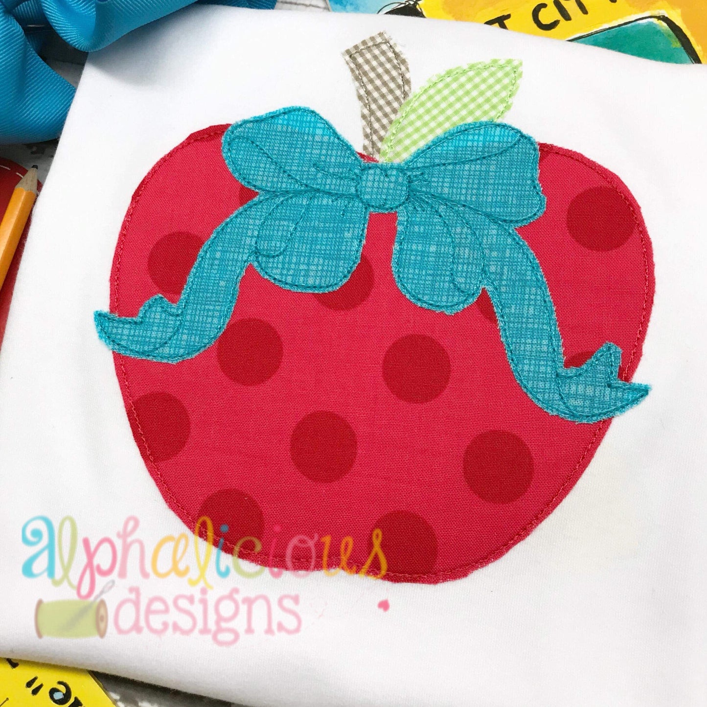 Apple with Bow-Triple Bean