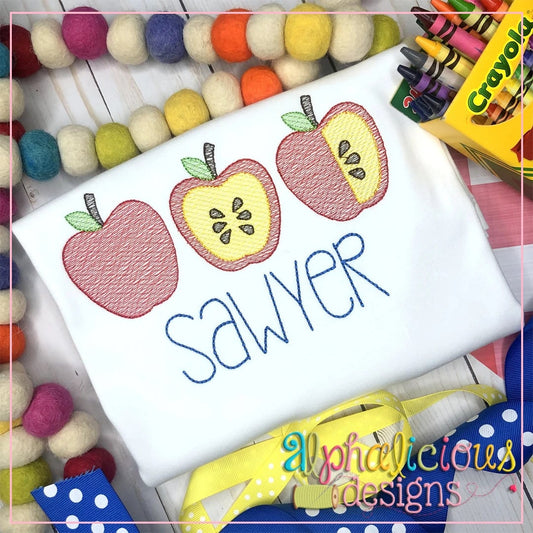 Apples Three in a Row-Sketch