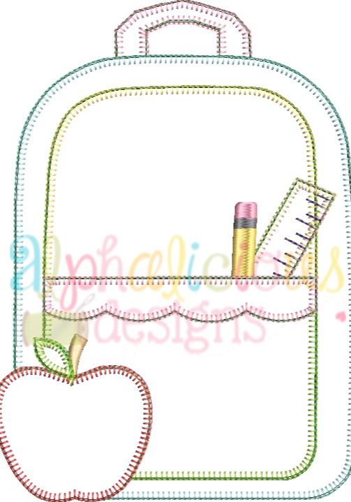 Back To School Backpack-Scallops-Blanket