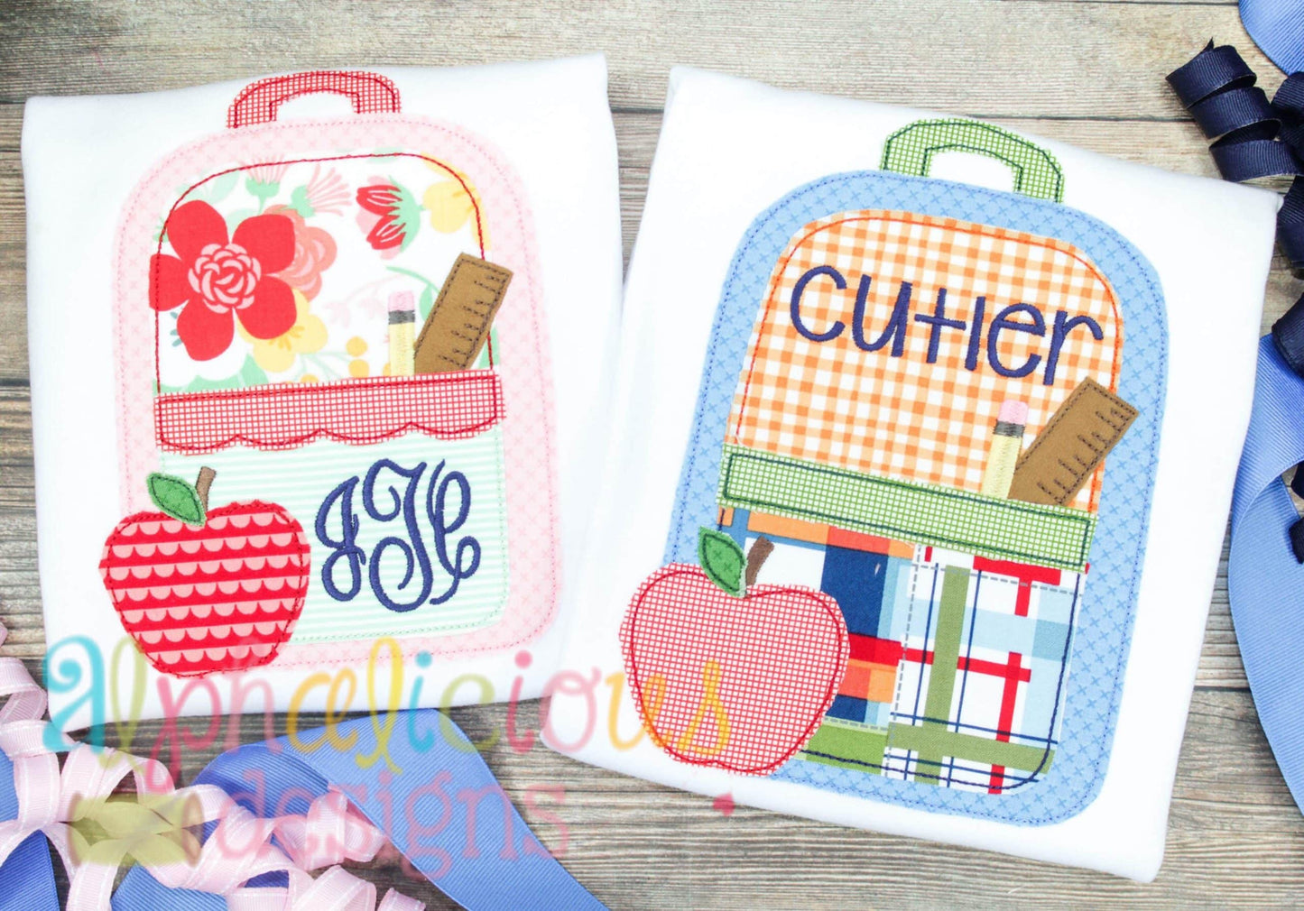 Back To School Backpack-Scallops-Triple Bean