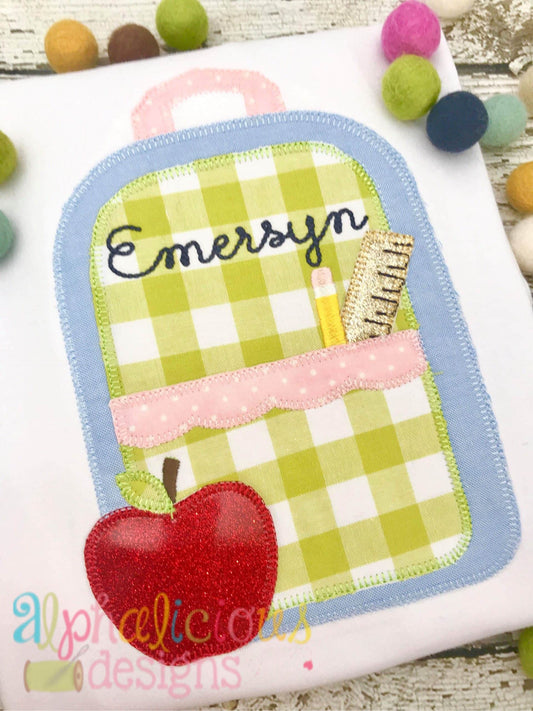 Back To School Backpack-Scallops-ZigZag