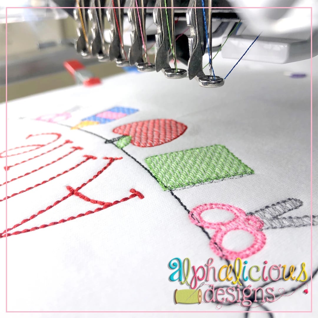 Back to School Bunting-Sketch