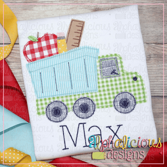 Back To School Dump Truck-Triple Bean