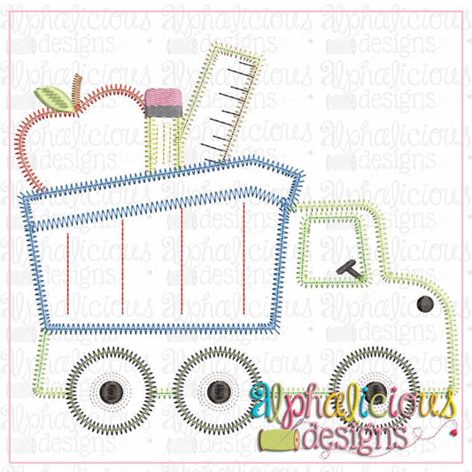 Back To School Dump Truck-Zig Zag