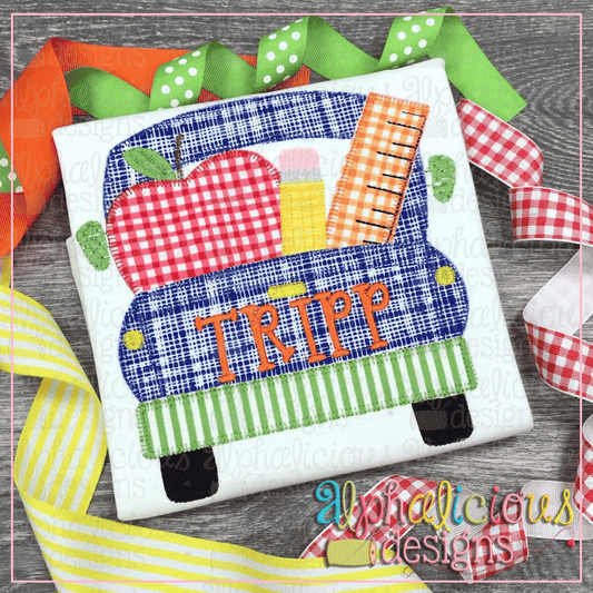 Back To School Farm Truck-Blanket