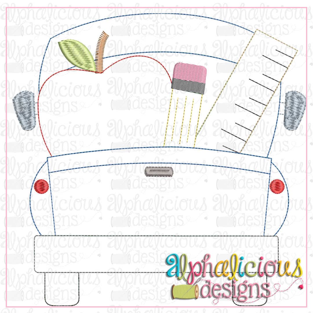 Back To School Farm Truck-Triple Bean