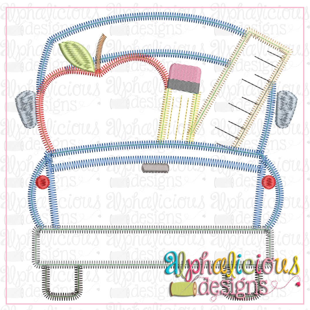 Back To School Farm Truck-Zig Zag