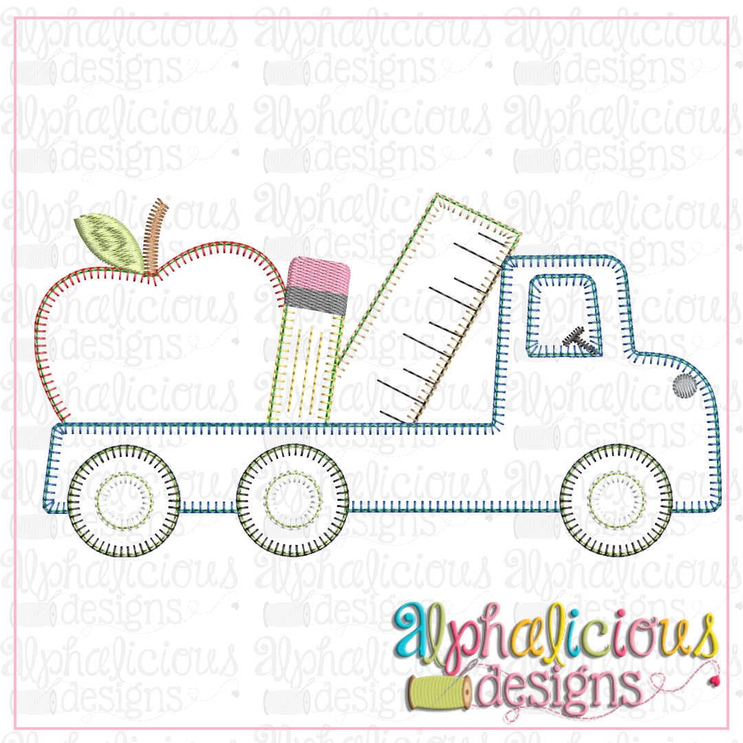 Back To School Flatbed Truck-Blanket