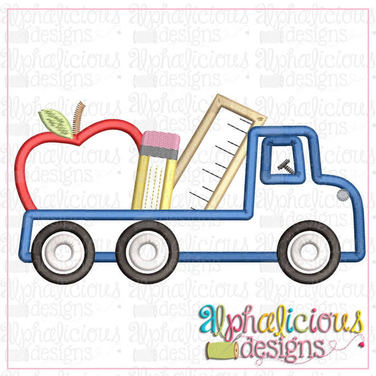 Back To School Flatbed Truck-Satin