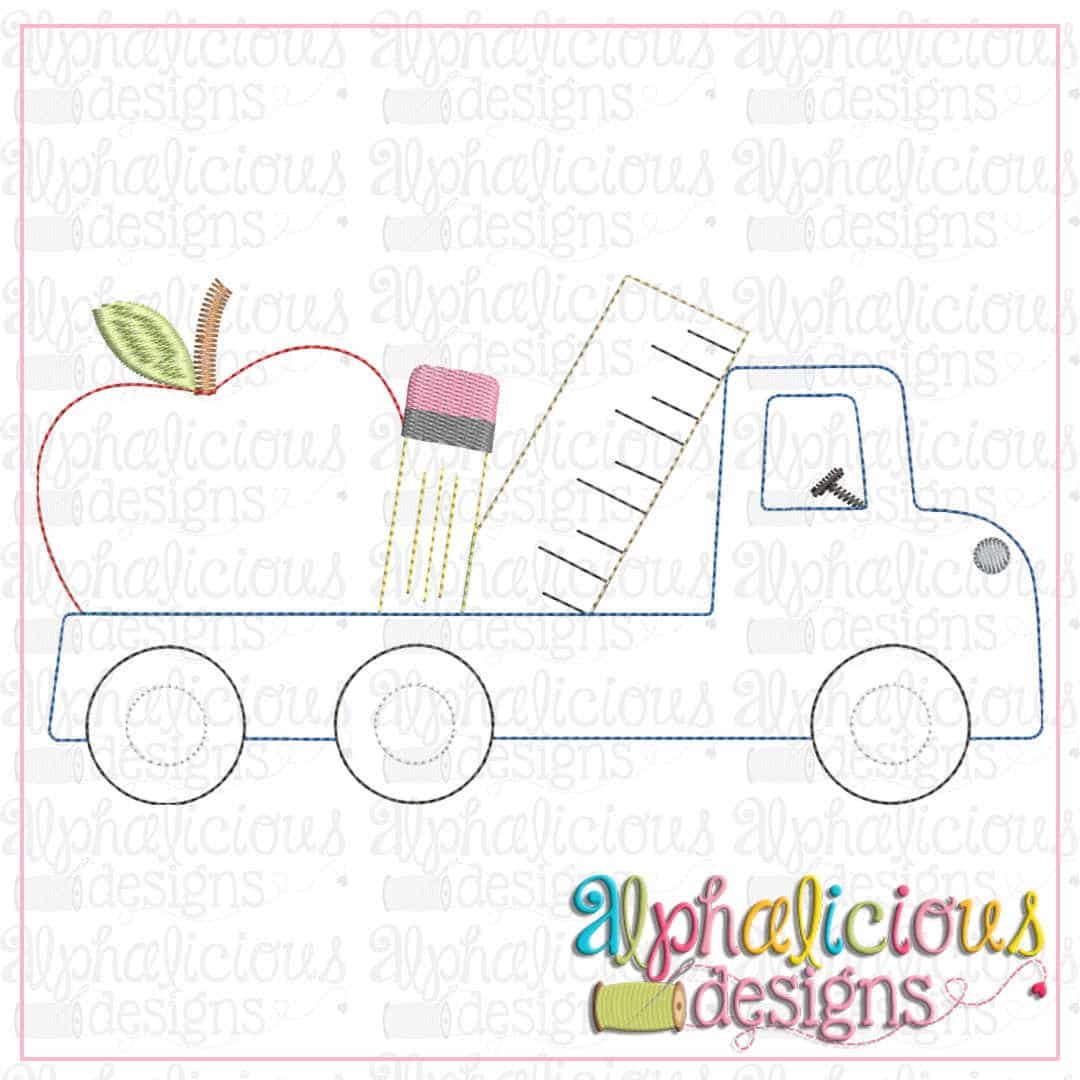 Back To School Flatbed Truck-Triple Bean