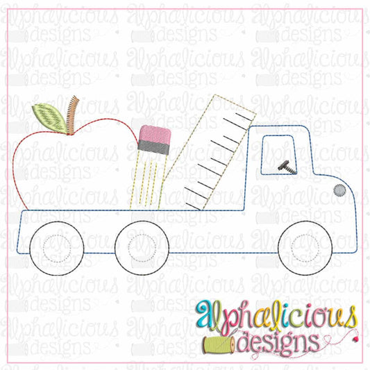 Back To School Flatbed Truck-Triple Bean