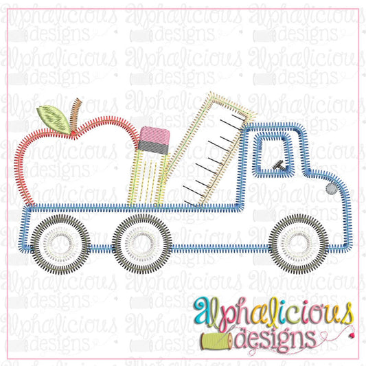 Back To School Flatbed Truck-ZigZag