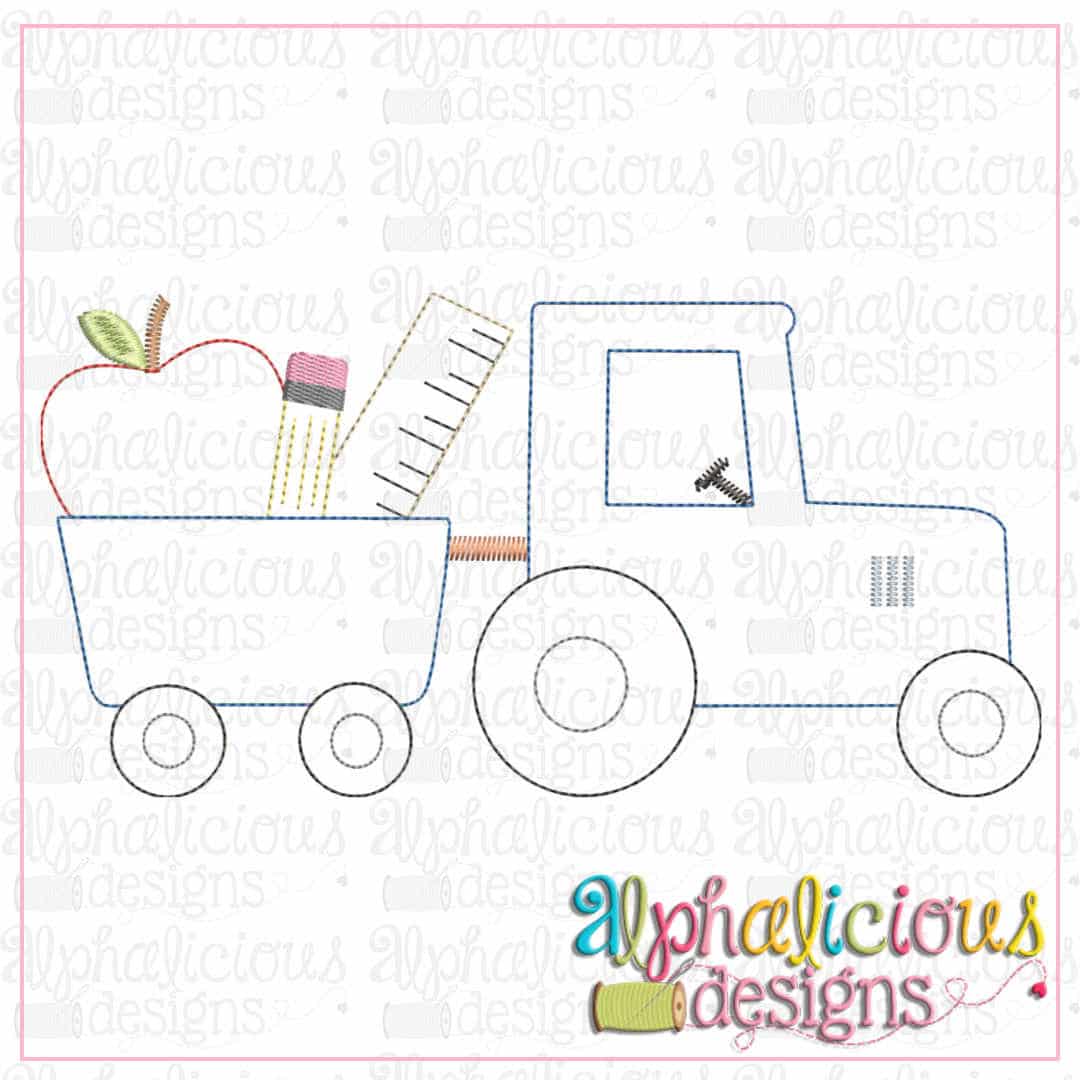 Back To School Tractor-Triple Bean