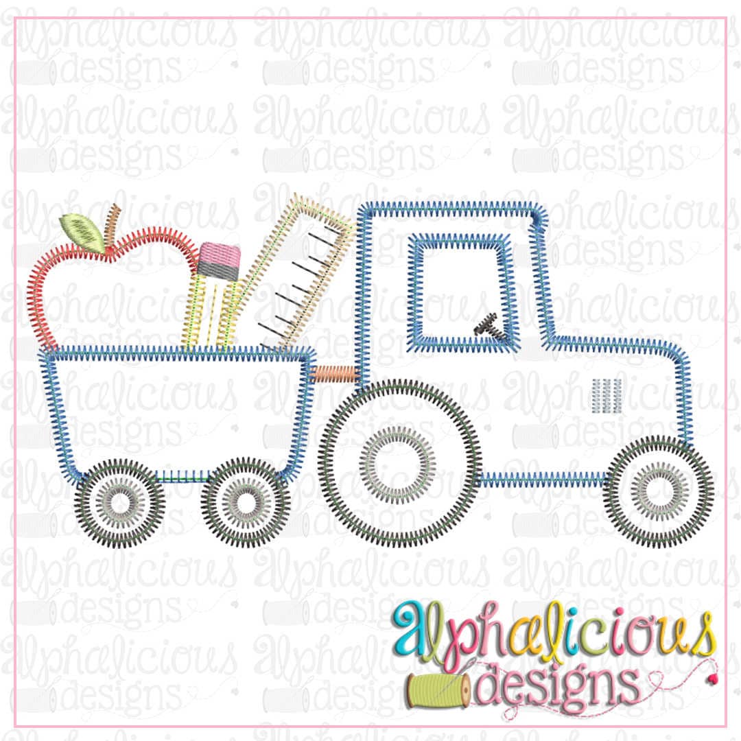 Back To School Tractor-Zig Zag
