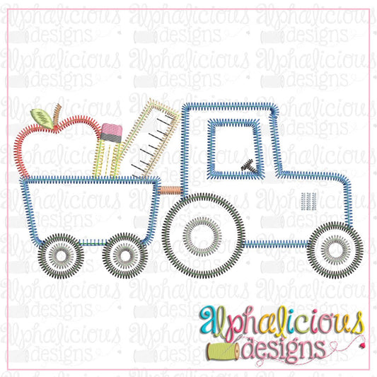 Back To School Tractor-Zig Zag