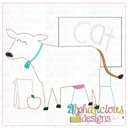 Back to School Cow-Triple Bean