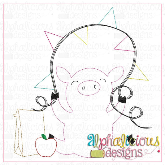 Back to School Pig-Triple Bean