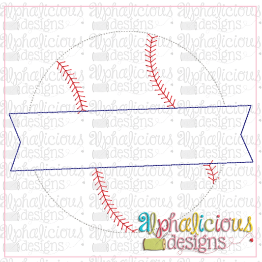 Baseball and Banner-Triple Bean