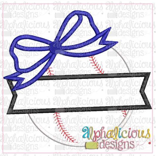 Ball and Banner with Bow-Satin