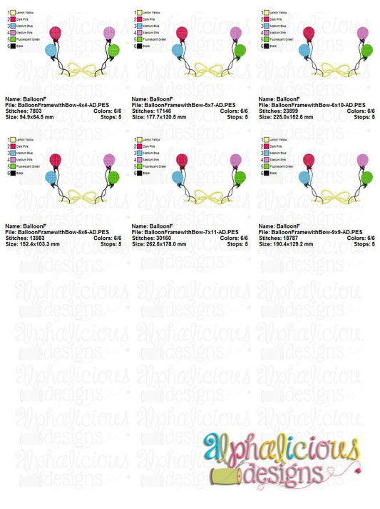 Balloon Frame with Bow