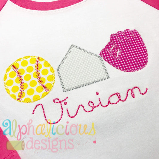 Baseball-Base-Glove Three In A Row-Blanket