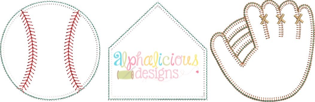 Baseball-Base-Glove Three In A Row-Blanket