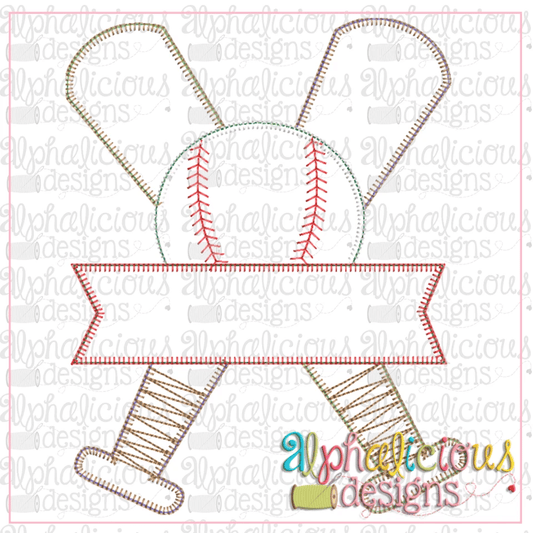 Baseball, Bat, and Banner-Blanket