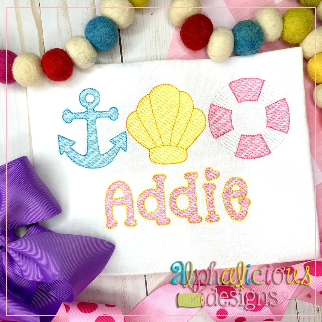 Beach Three in a Row-Sketch