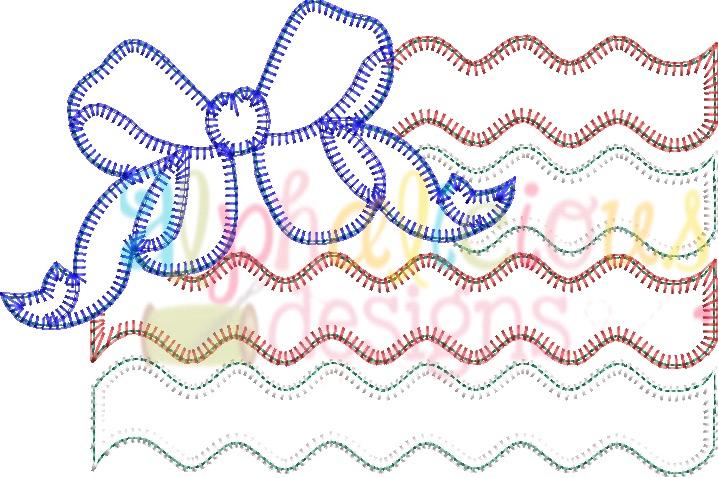 Big Bow Patriotic Flag - Blanket