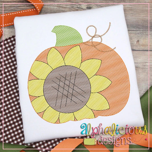 Big Sunflower Pumpkin-Sketch