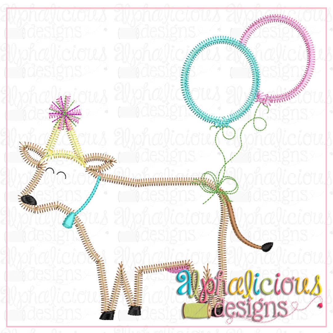 Birthday Cow-Zig Zag