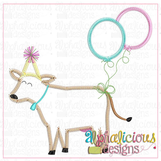 Birthday Cow-Zig Zag