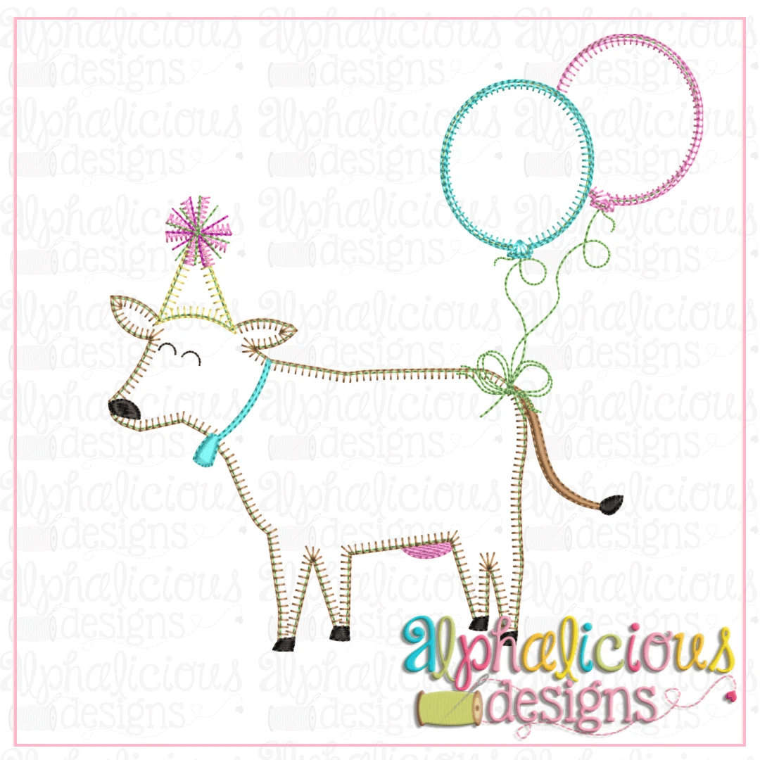 Birthday Cow-Blanket